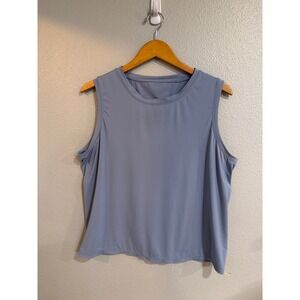 32 Degrees Tank Top Women XL Light Blue Sleeveless Activewear Workout Relaxed